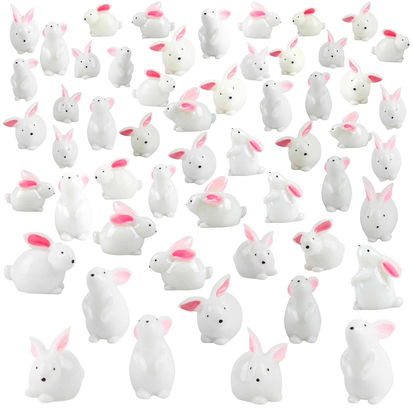FOIMAS bunny figurines pose A add whimsy to fairy gardens