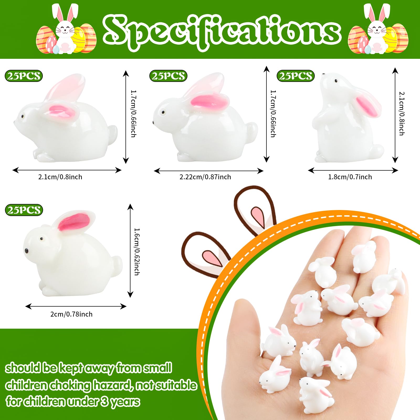 FOIMAS bunny figurines pose B bring cheerful charm to spring tables