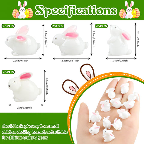 FOIMAS bunny figurines pose B bring cheerful charm to spring tables