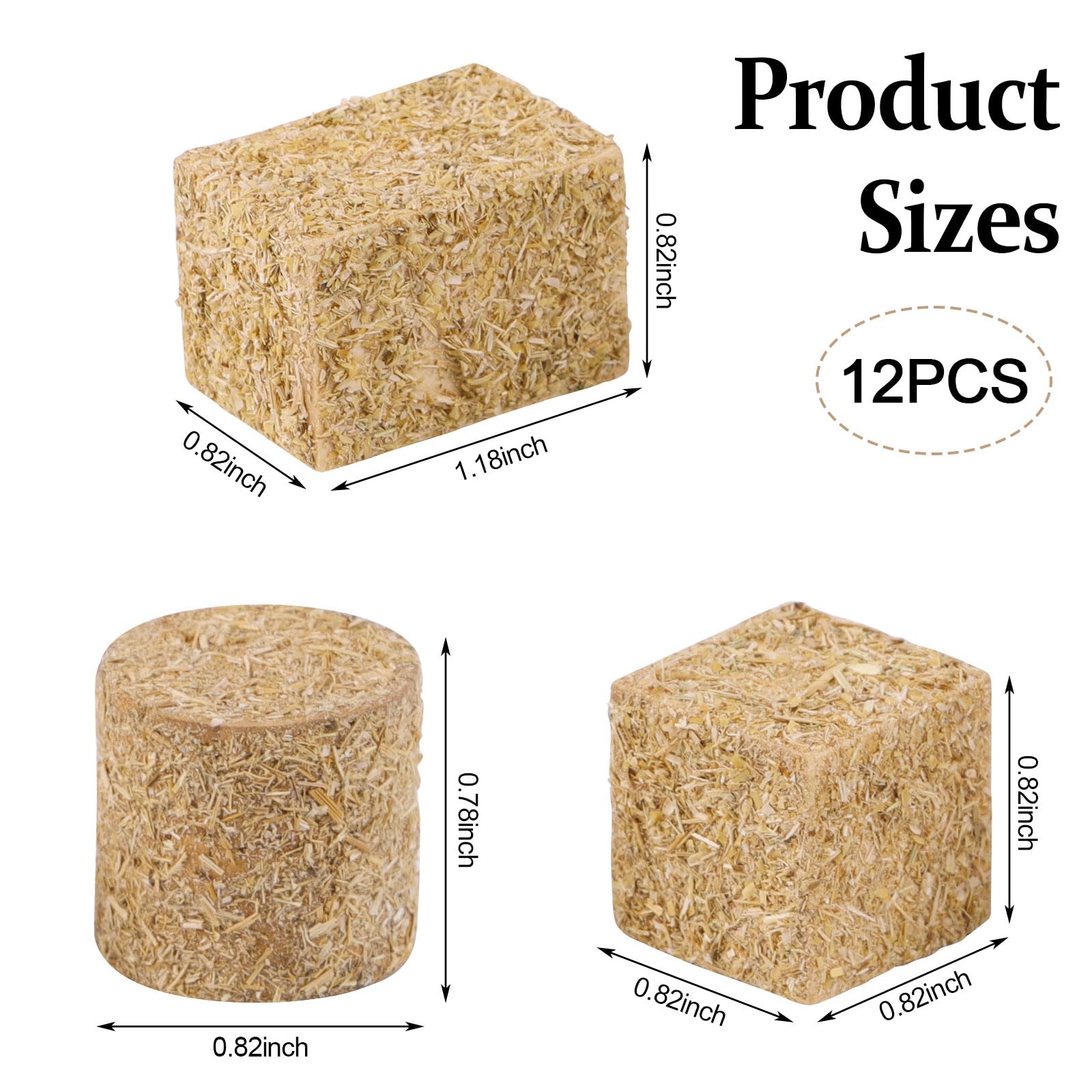 FOIMAS cylindrical hay bale ideal for tiny displays and crafts