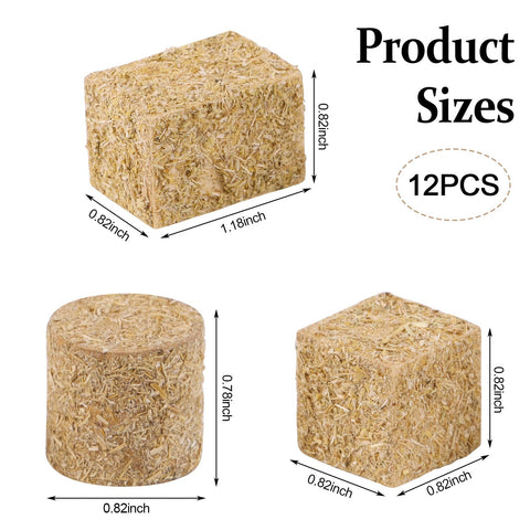 FOIMAS cylindrical hay bale ideal for tiny displays and crafts