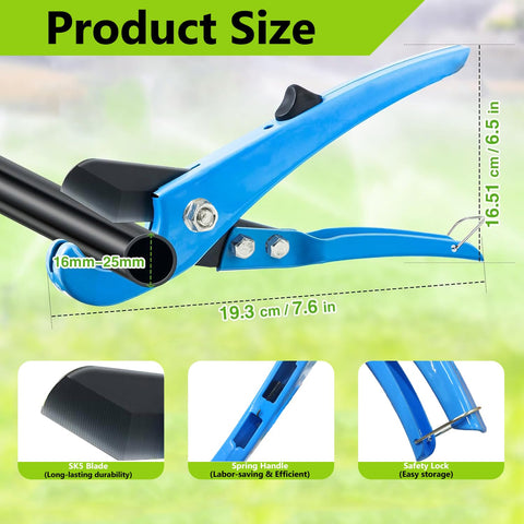Foinco Drip Hole Punch Tool in hand demonstrates simple operation.
