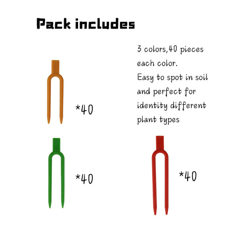 Foinfun strawberry pin color-labeling helps differentiate varieties in the garden.
