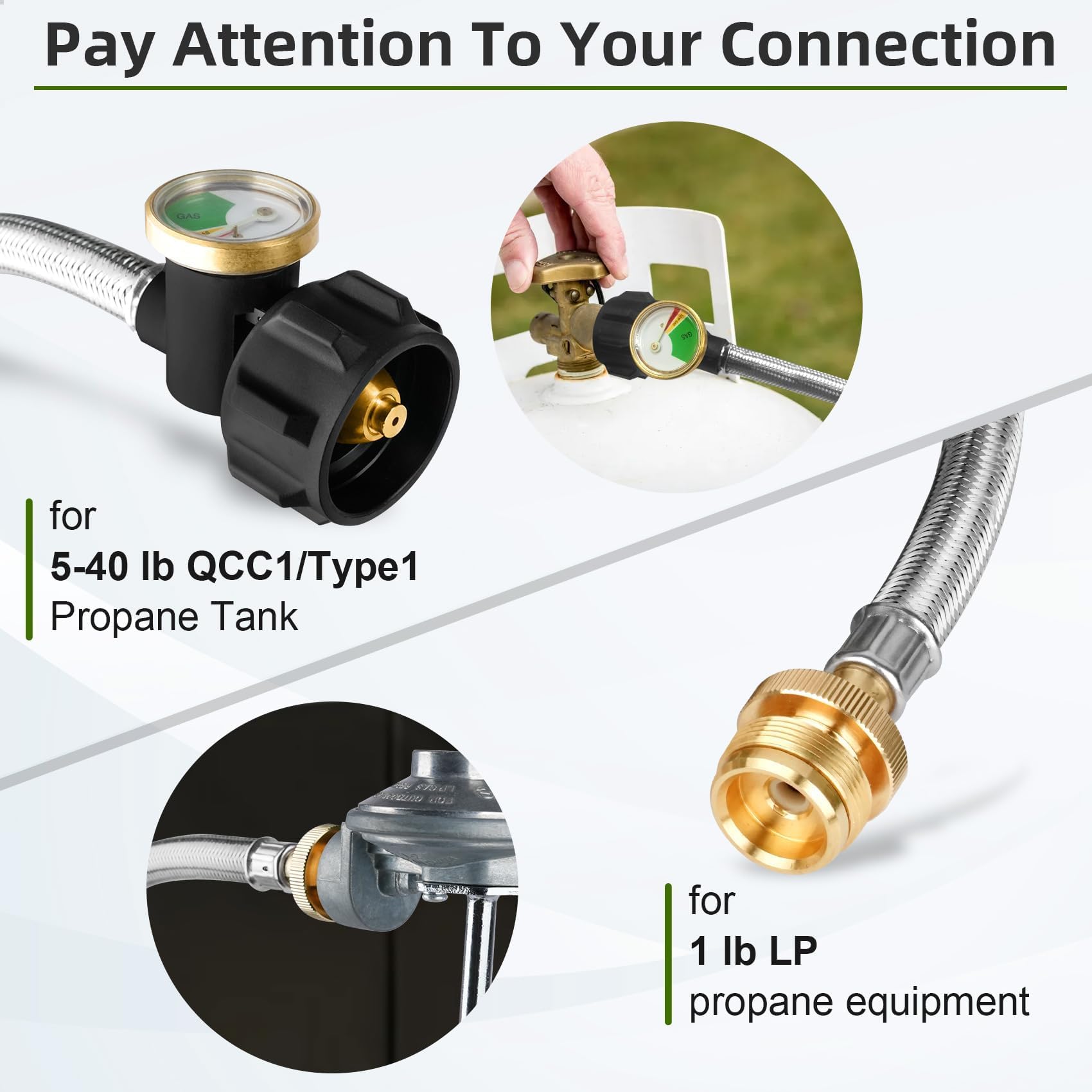 Foinwer stainless braided hose shows durability against weather and animals.