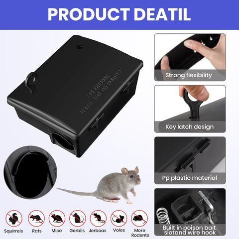 Foivieide mouse bait station compact inside cabinet placement detail