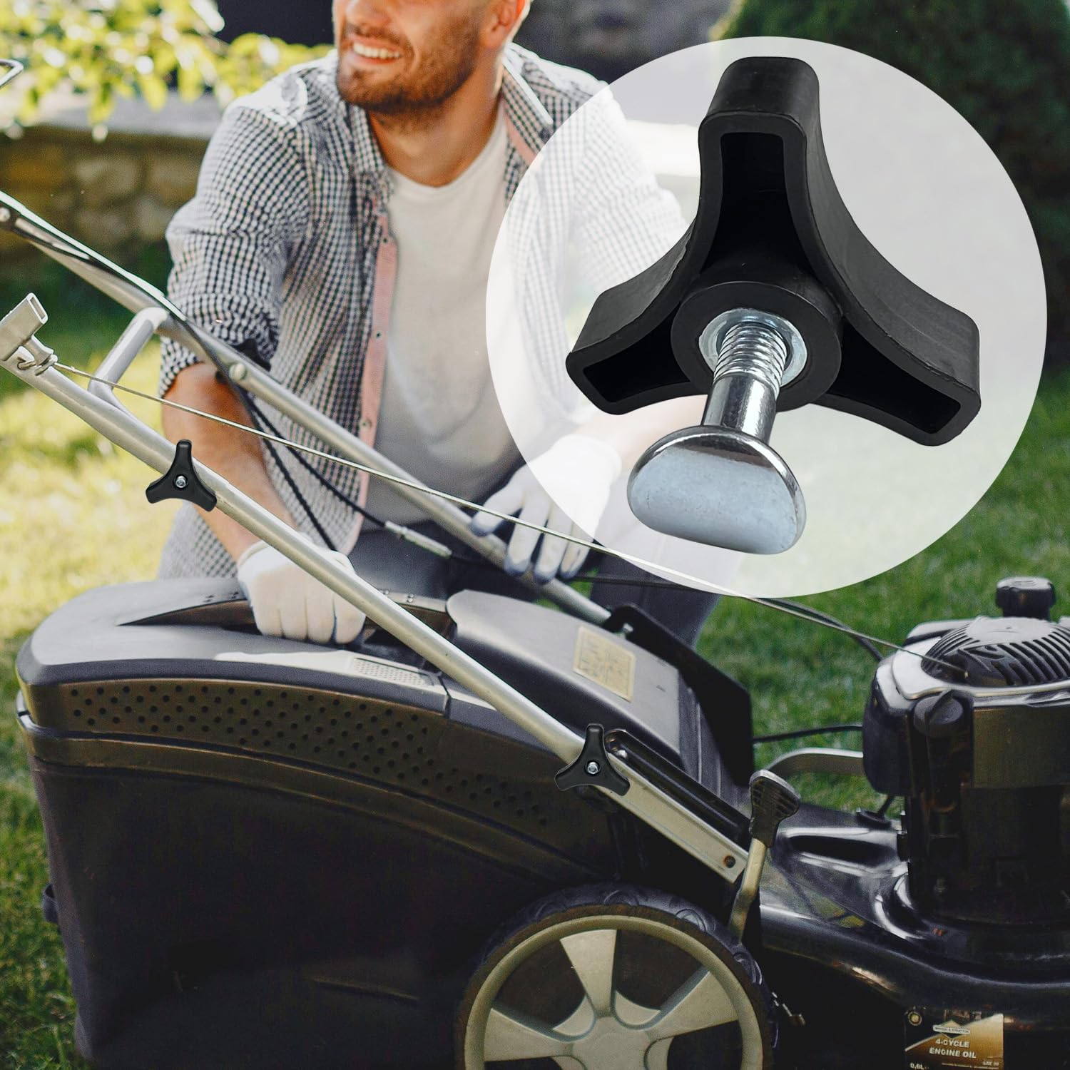 fojoo pack of 2 knobs and bolts for two-sided handle replacement.
