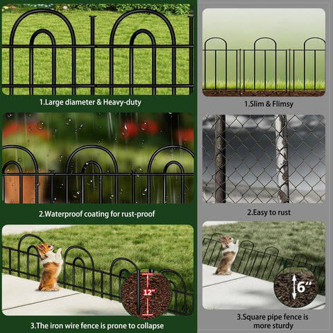 FOKEP anti rust coating protects the fence against weather and wear.