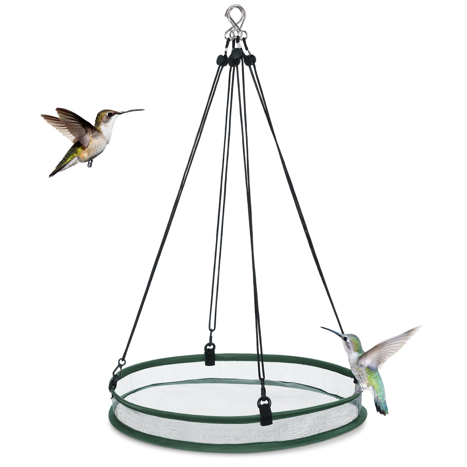 FoldTier seed catcher hoop 16 inch for spacious outdoor feeding with multiple birds