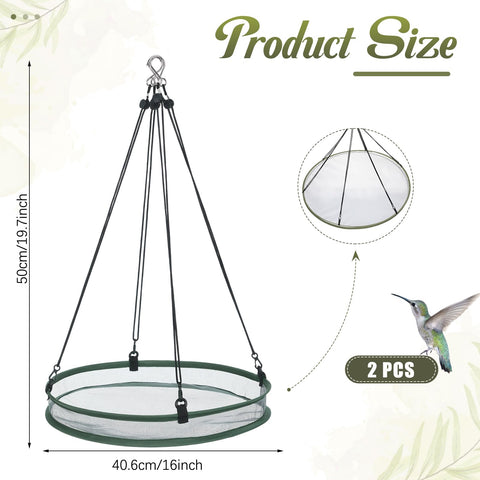 FoldTier hanging hoop platform 16inch enables easy setup and flexible feeding spots.