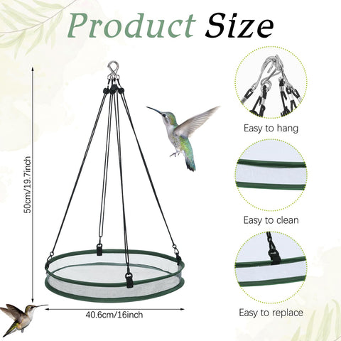 FoldTier outdoor hanging seed catcher setup with easy installation