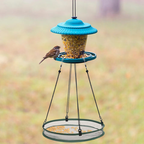 FoldTier steel-wire-frame emphasizes sturdy support for year-round outdoor use.