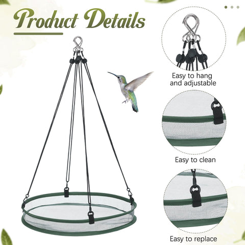 FoldTier fiberglass-mesh-construction provides durable, weather-ready feeding support.