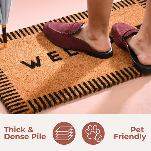 Folkulture Moisture and Dust-Absorbing Mat helps keep entryways clean