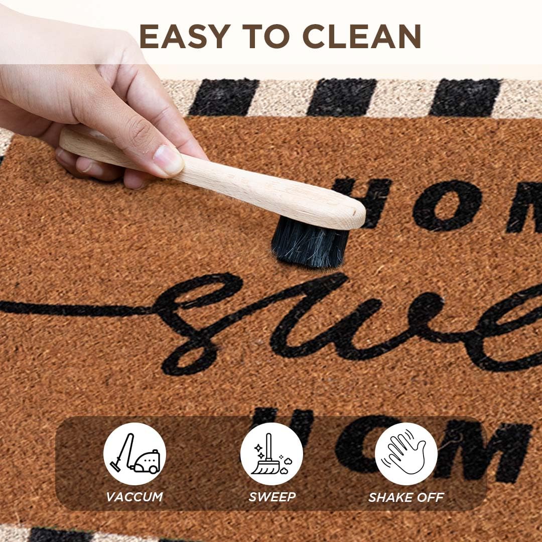 Folkulture easy-to-clean door mat resists dirt and dust