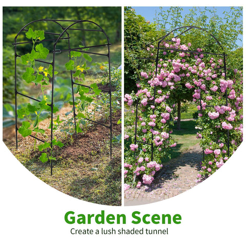 FOLLOOK 6.7ft tall trellis arch saves ground space