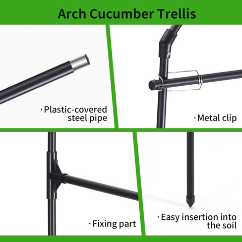 FOLLOOK arch trellis ideal for raised beds and urban gardens