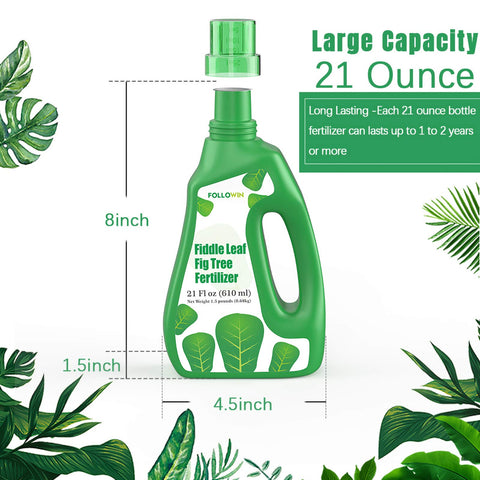 FOLLOWIN fiddle leaf fig plant food has simple dosing for busy gardeners.
