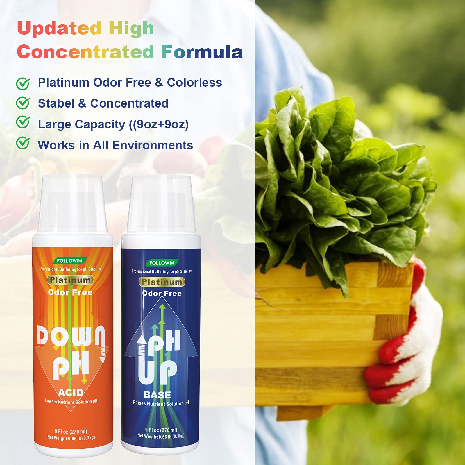 Followin pH Down bottle pour for safe, gradual pH reduction in soil and aquariums.