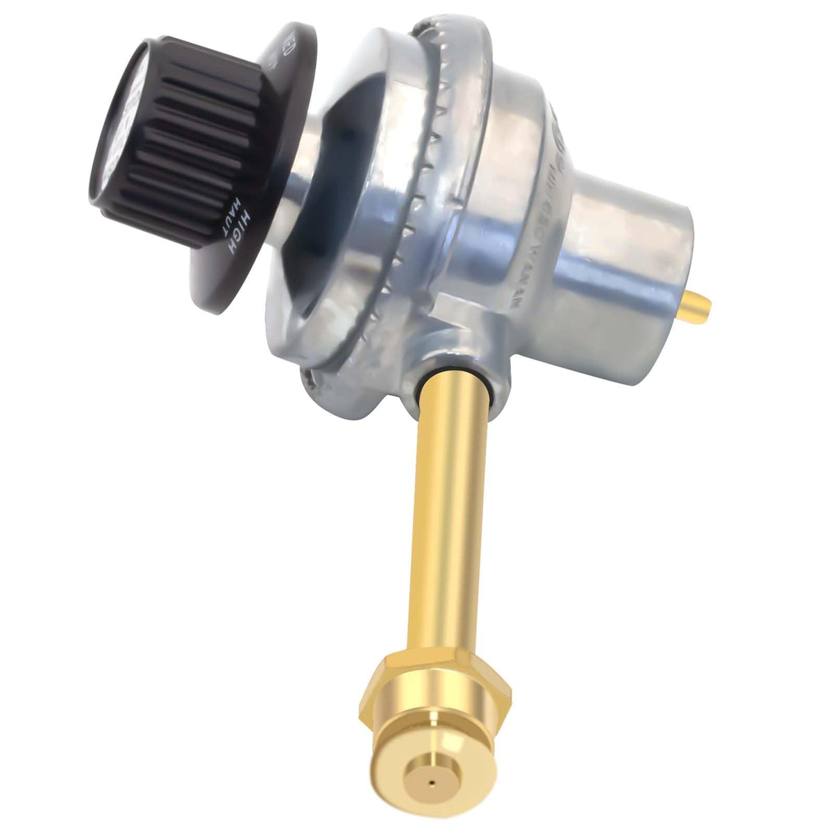 folosem grill regulator valve front view highlights durable gas control