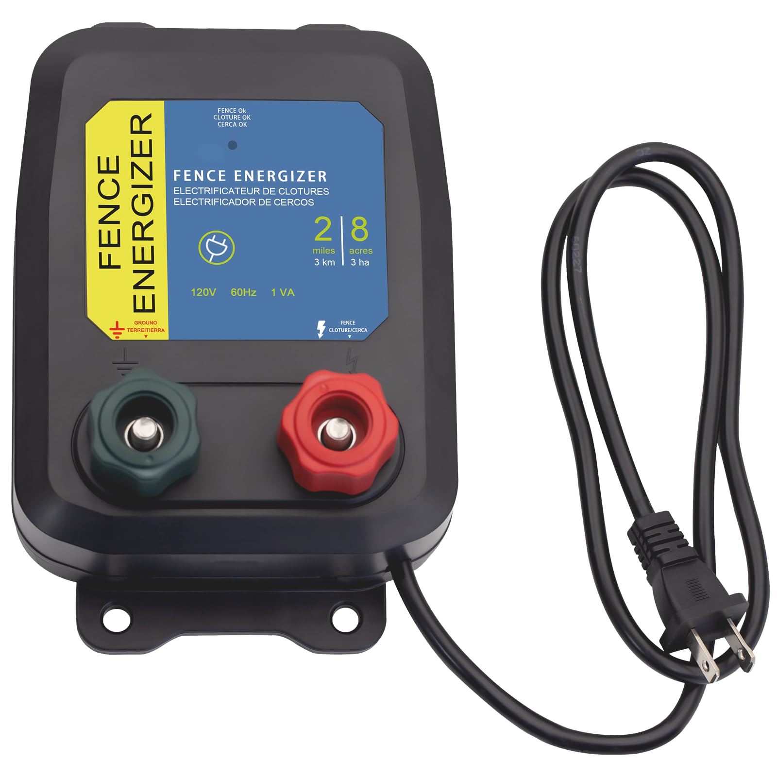Folosem PE2 fence energizer unit ready for secure livestock containment.