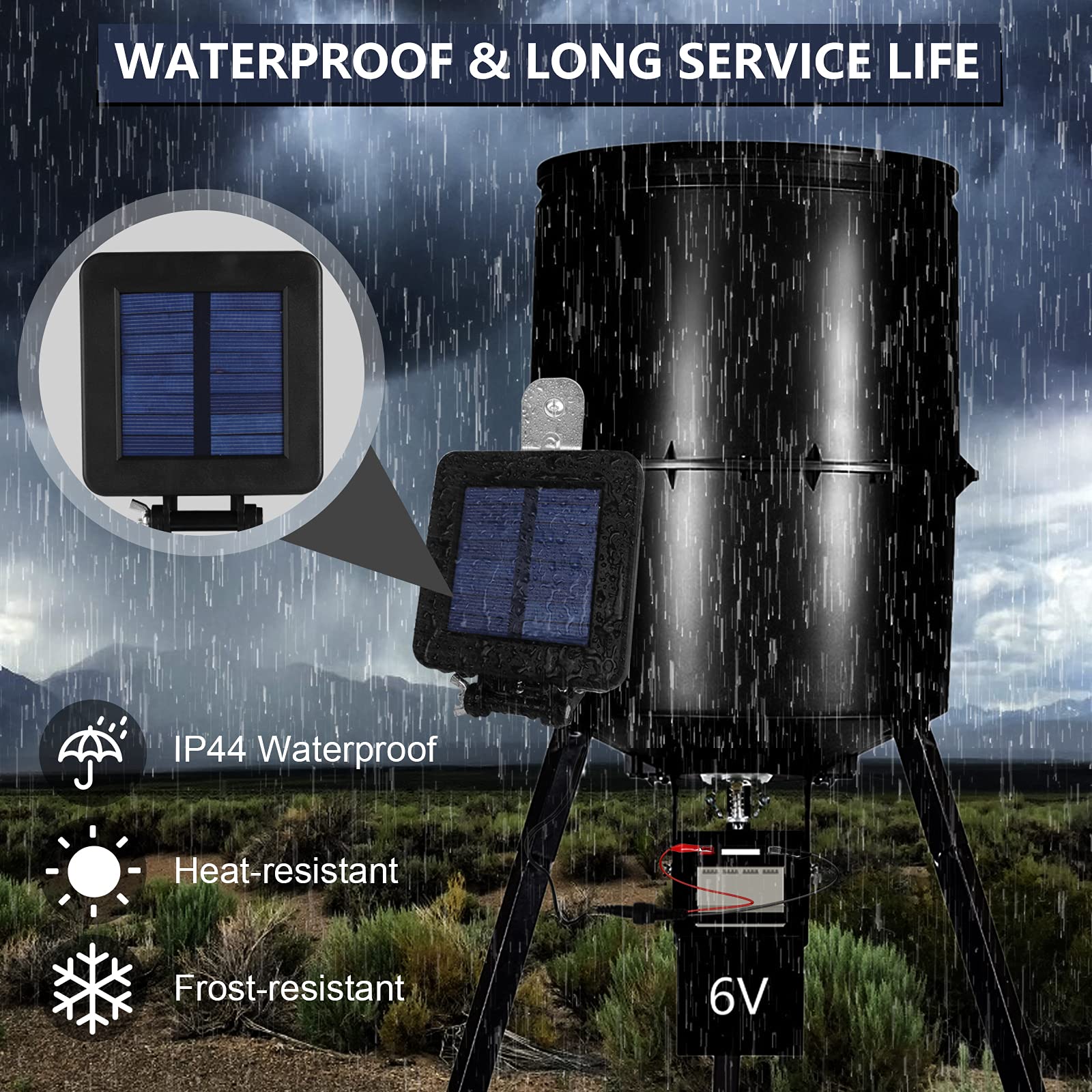 Folwerpk energy-saving 6V solar charger supports eco-friendly, low-maintenance setups