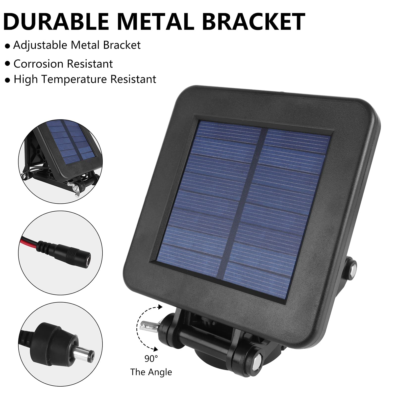 Folwerpk outdoor-ready 6V solar panel powering a battery in the field