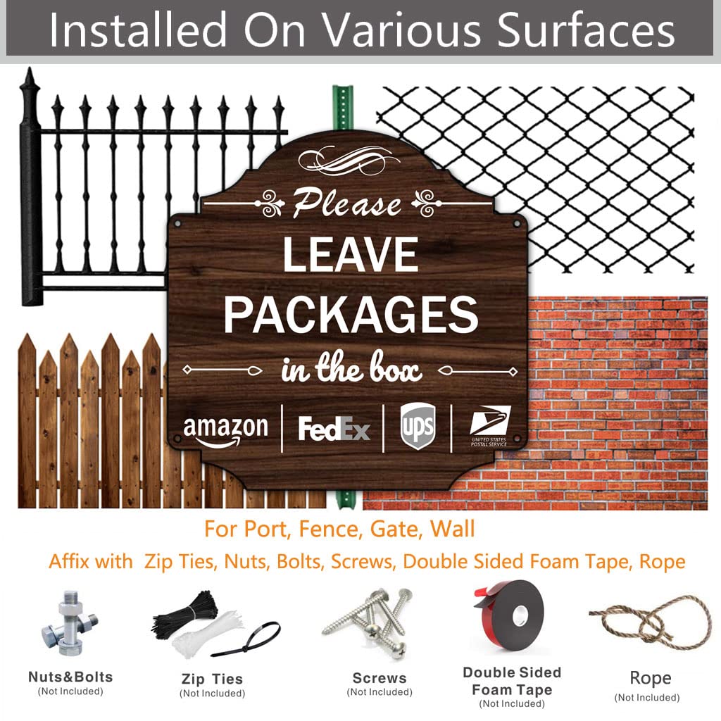 Folyming delivery sign with pre-drilled mounting holes for easy installation
