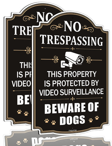 Folyming No Trespassing sign 12x8 inches with high visibility deters intruders