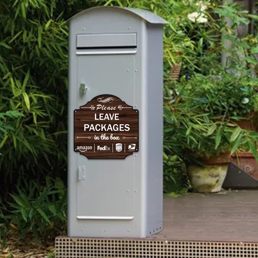 Folyming sign improves visibility at night for package delivery guidance