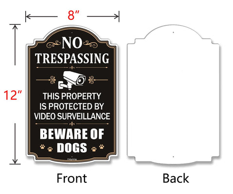 Folyming Video surveillance sign boosts deterrence and porch visibility