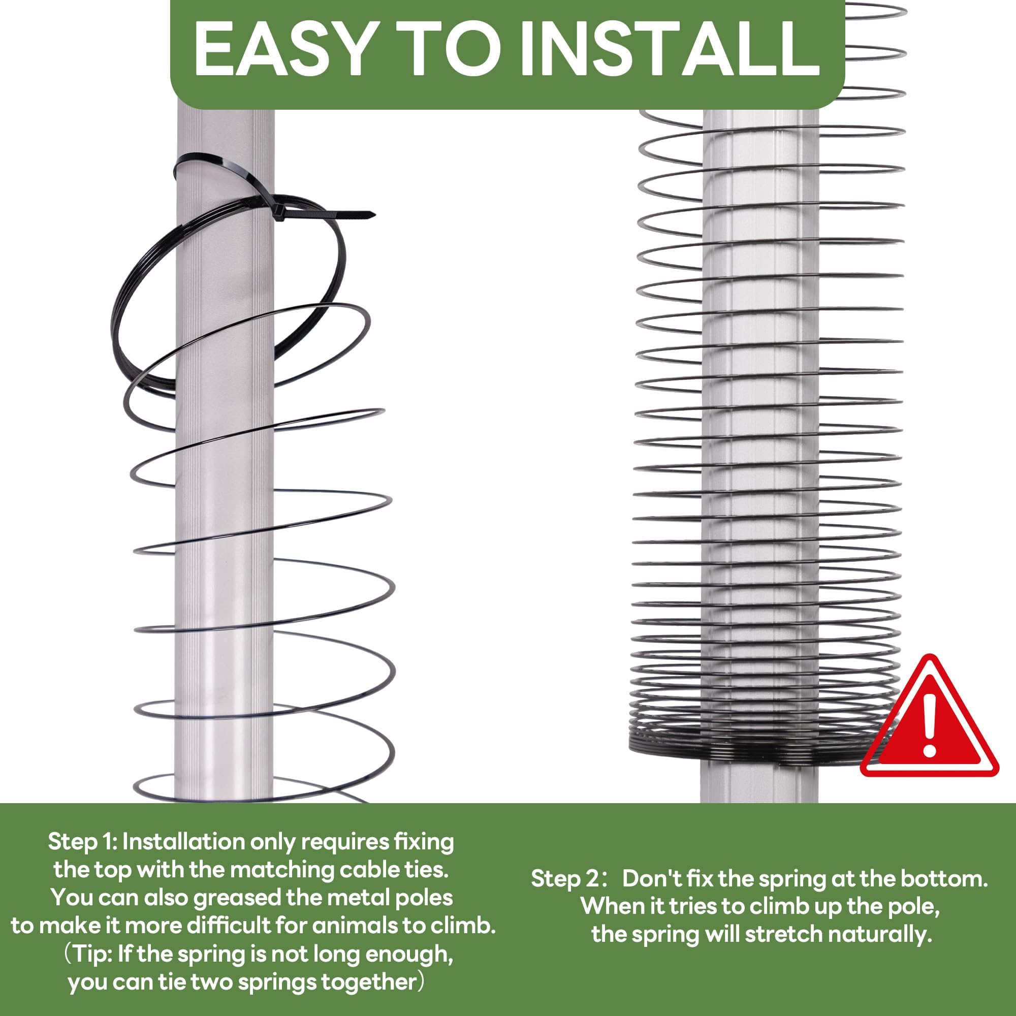 Foneso guard on garden pole in sunlight demonstrates discreet protection