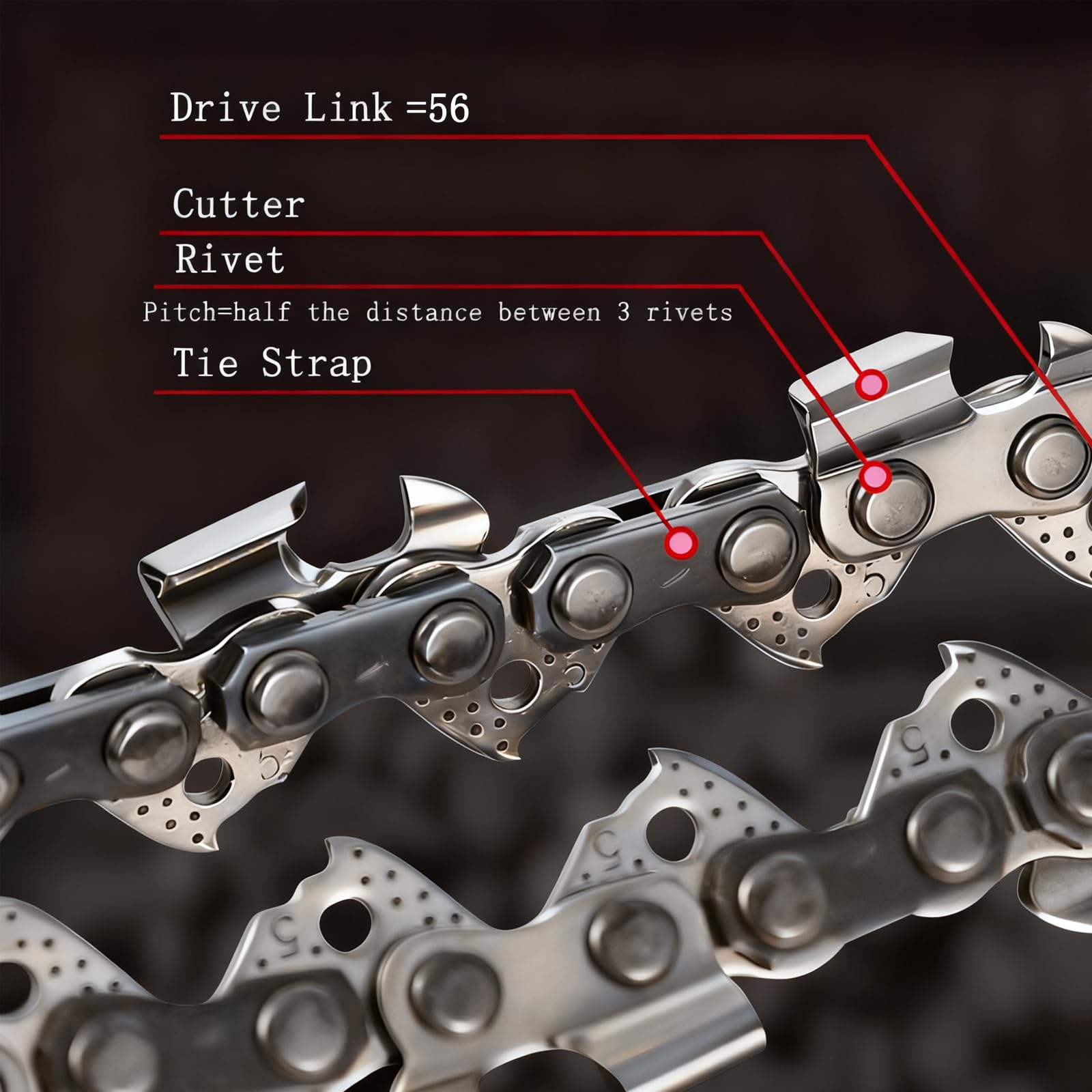 FONLOYEN chain fits EGO Power+ 16-inch bars for versatile compatibility