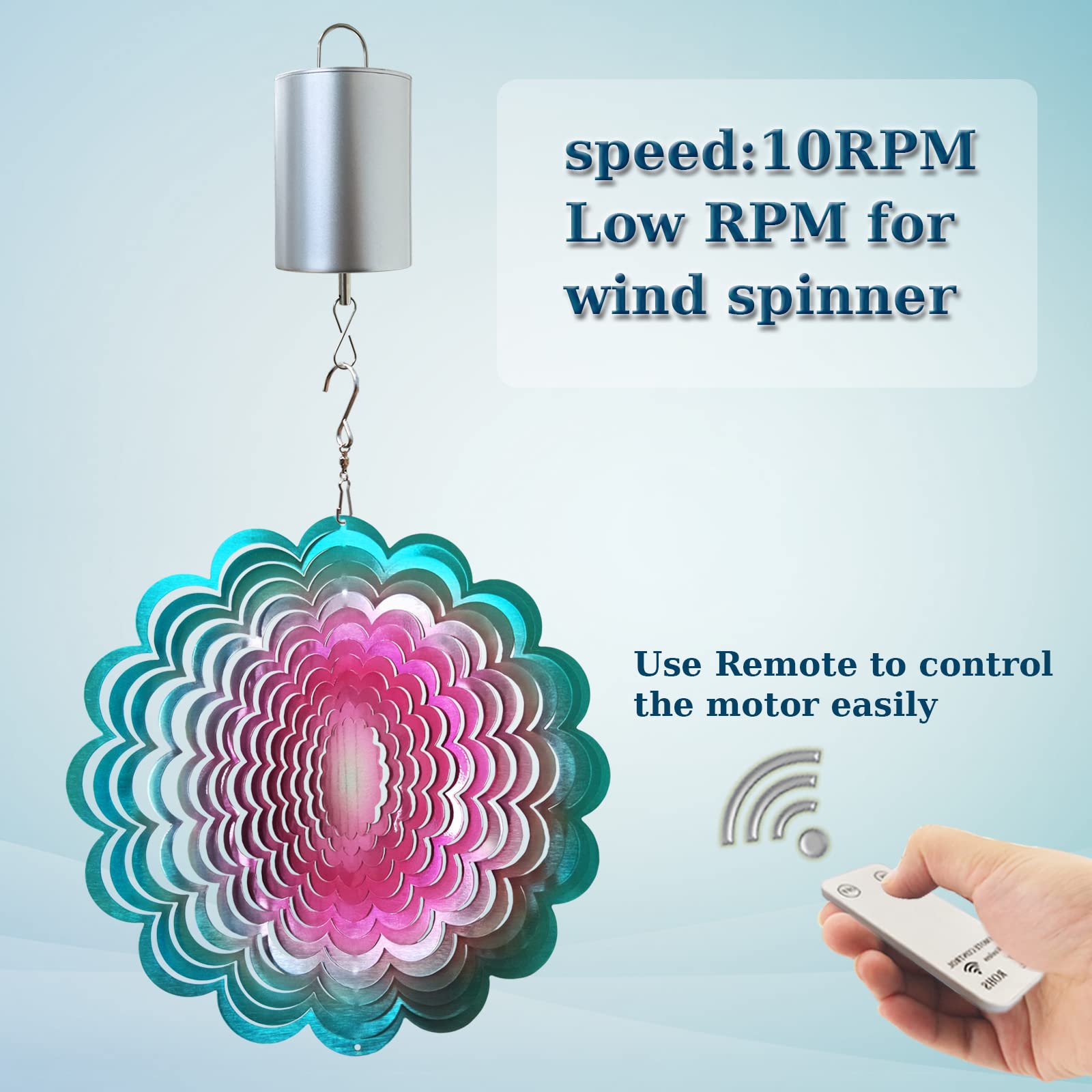 FONMY mini remote controller to start and stop rotation remotely.