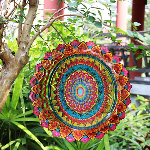 FONMY wind spinner features reflective gilt powder for eye-catching visuals day and night.