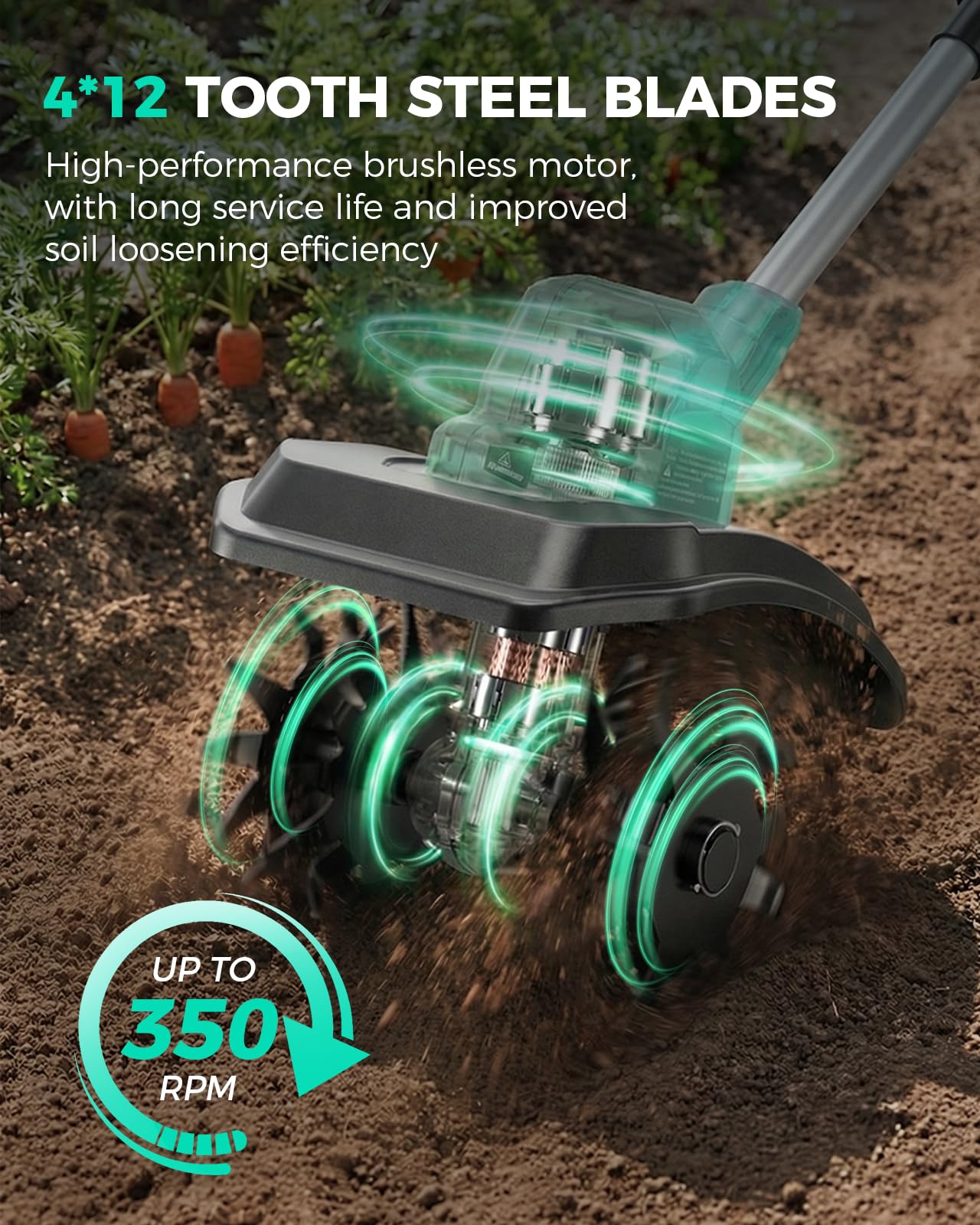 Adjustable auxiliary handle on the FONXLIT tiller for comfortable use.