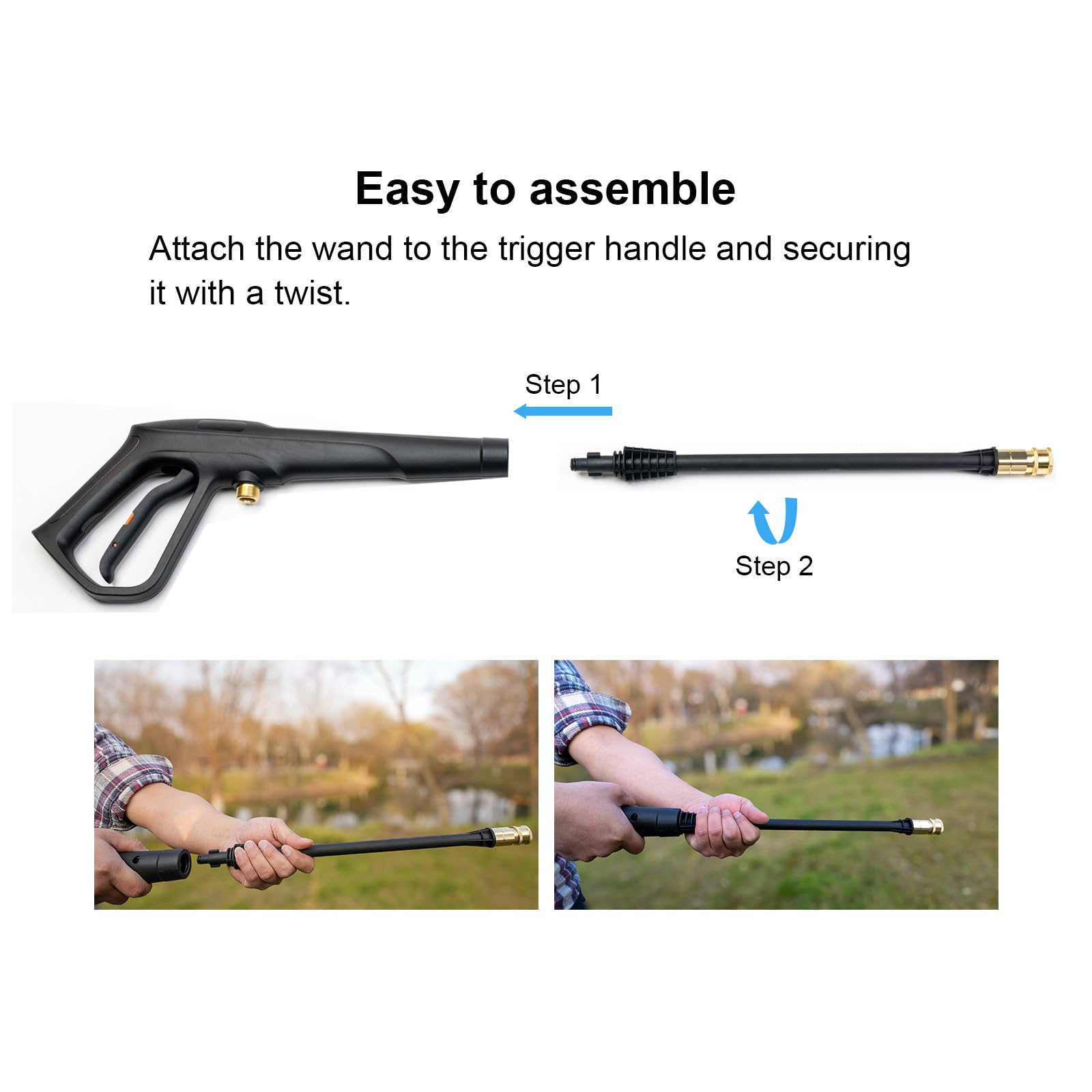 FOOCO high-pressure gun supports up to 2320 PSI working pressure for residential tasks