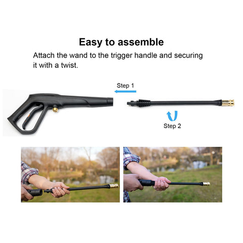 FOOCO high-pressure gun supports up to 2320 PSI working pressure for residential tasks