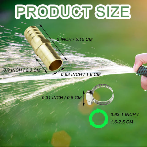 FOONEA stainless-steel clamps secure hoses to prevent leaks during watering.