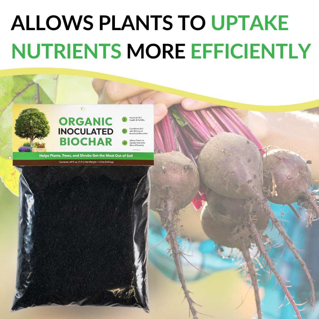 128 oz FOOP biochar bag ready for home use.