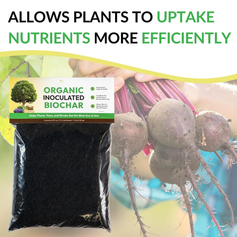 128 oz FOOP biochar bag ready for home use.