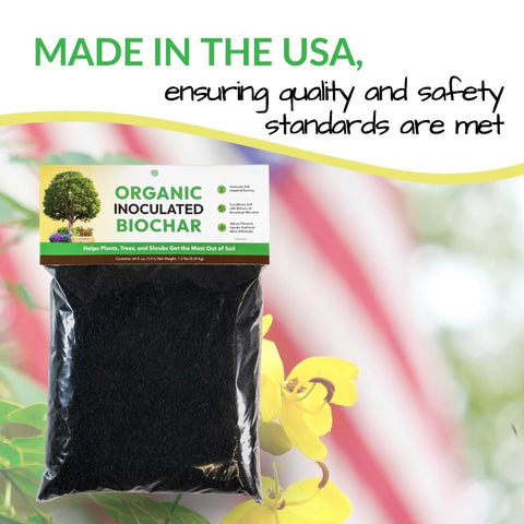 Safe, low-dust FOOP biochar makes mixing easy and convenient.