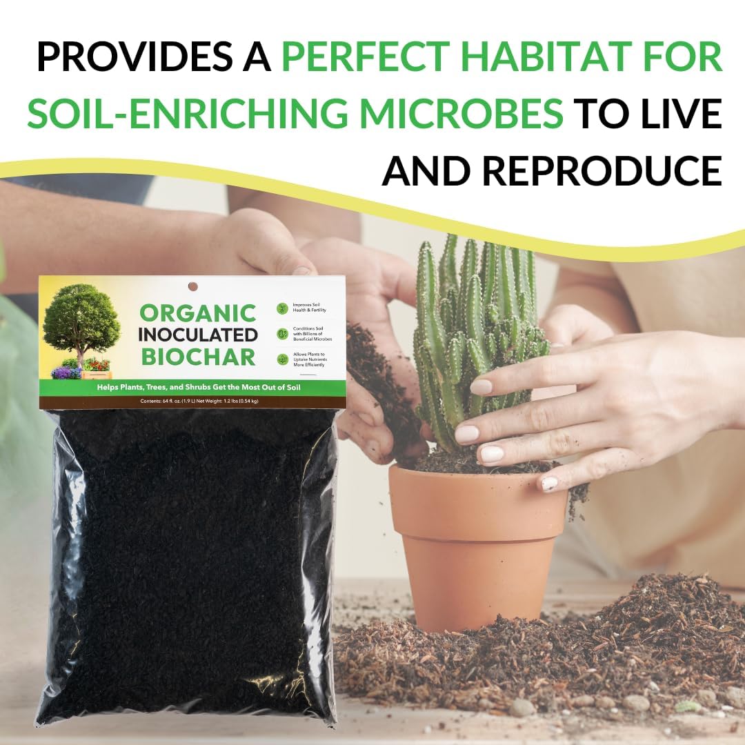 Side-by-side comparison highlights improved soil structure with FOOP biochar.