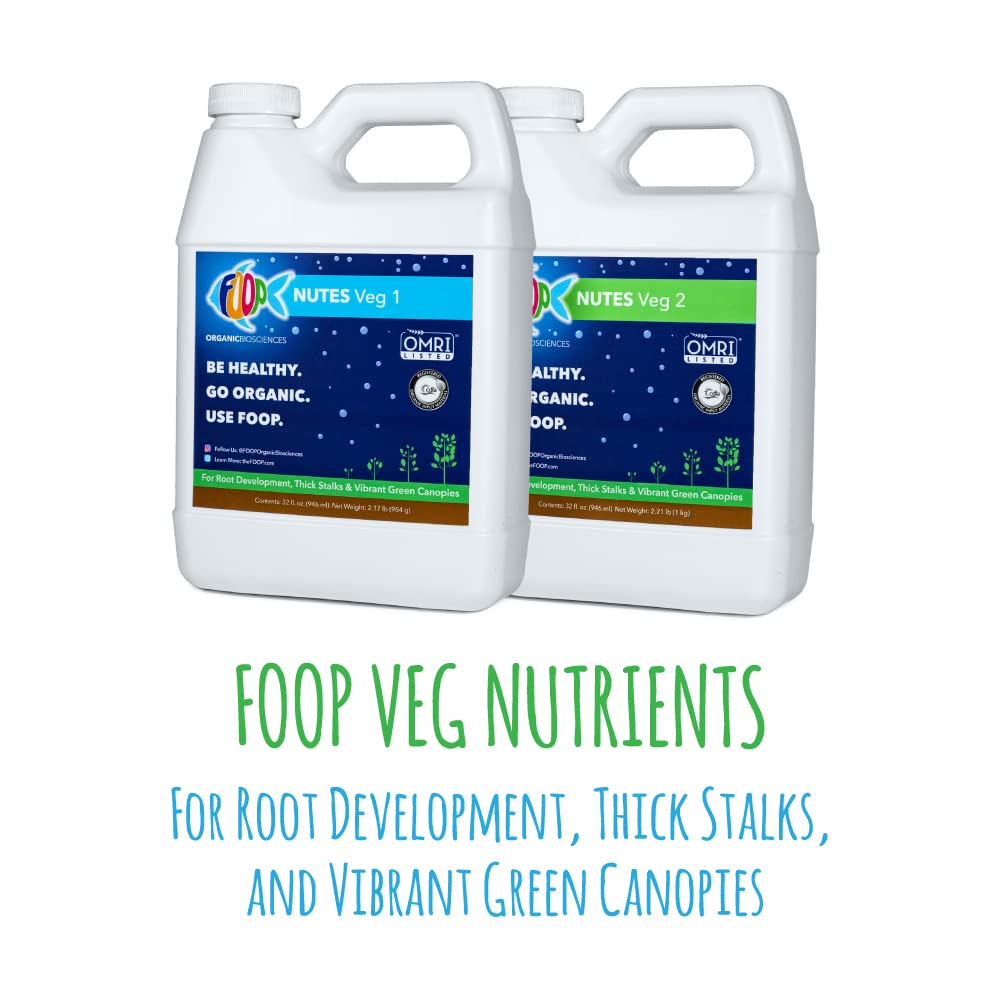 FOOP Nutes Veg & Bloom starter pack encourages tight bud stacking