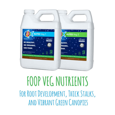 FOOP Nutes Veg & Bloom starter pack encourages tight bud stacking