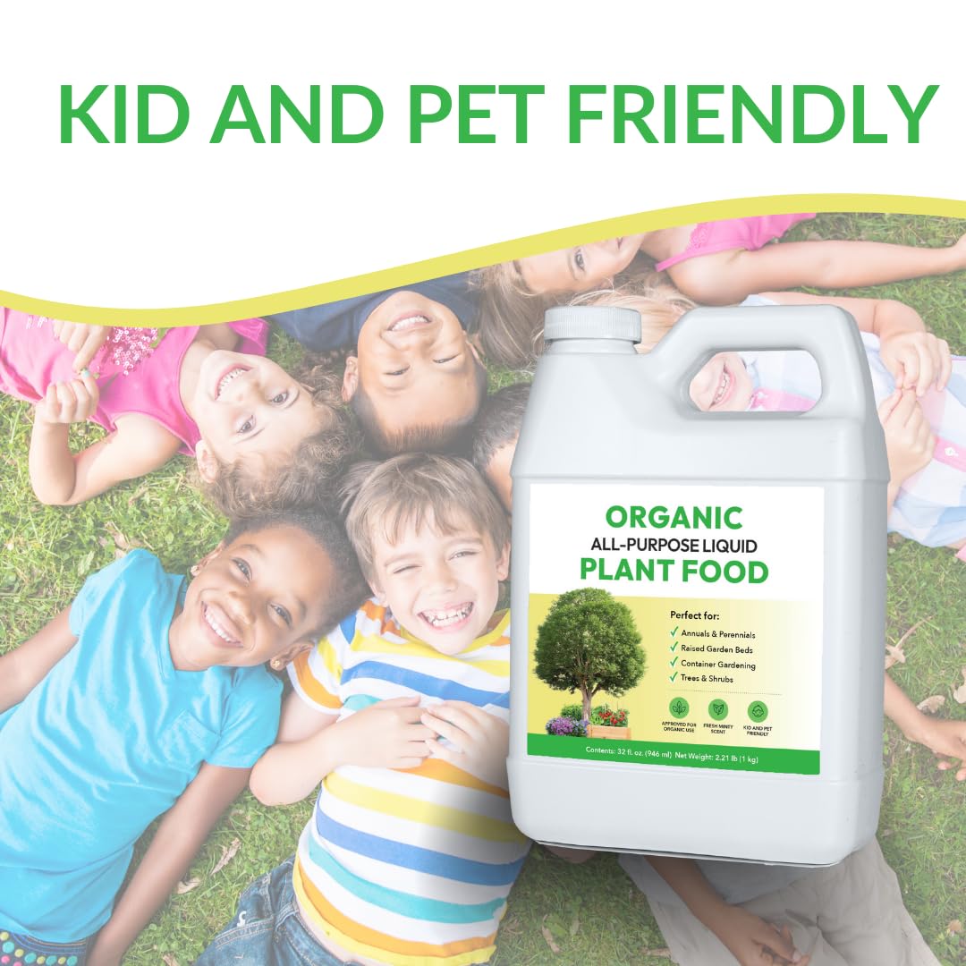 FOOP Organic All-Purpose Liquid Plant Food helps herbs thrive.