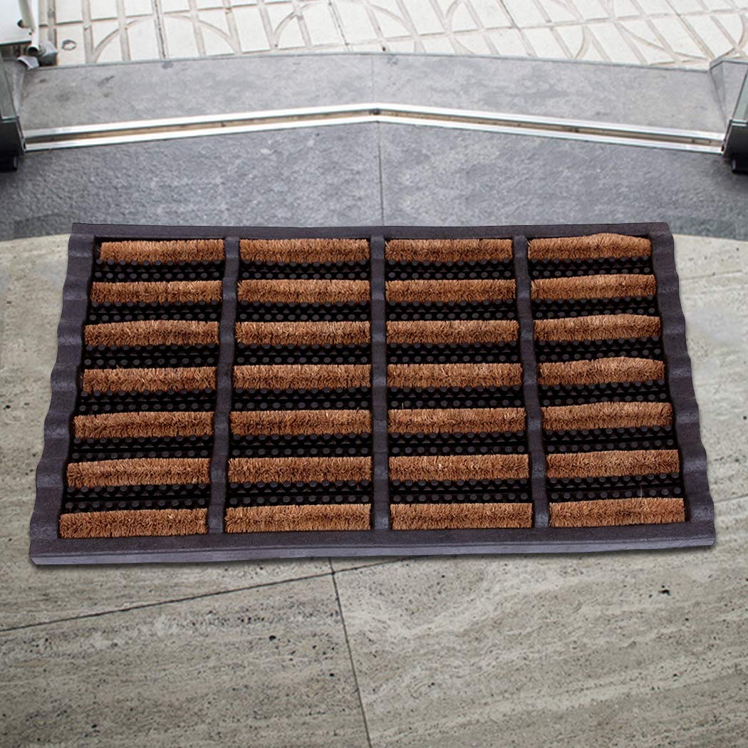 FOOTMATTERS Ninamar mud scrubber tray mat easy-clean design for busy homes
