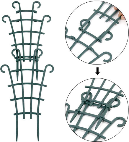 Six-piece trellis kit suitable for ivy, hoya, and flowering houseplants.