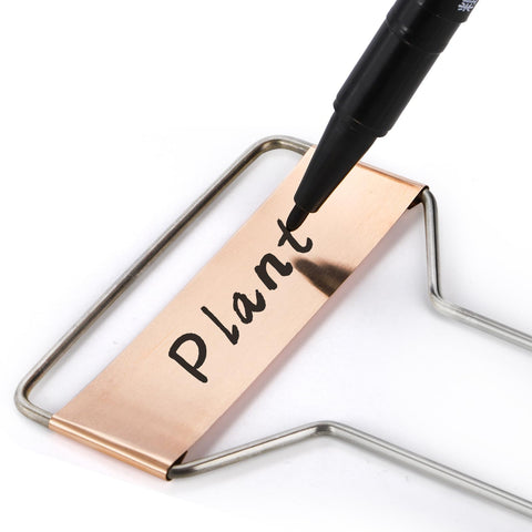 Foraineam copper labels for plants 10in durable garden markers.