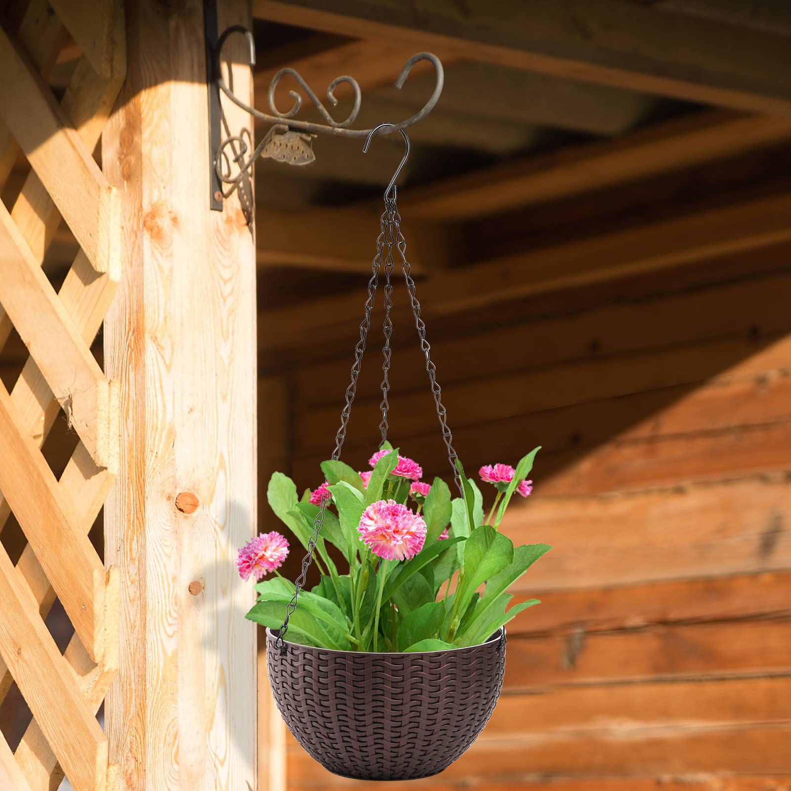 Foraineam 4-pack offers flexible display for flowers, herbs, succulents, or faux plants.