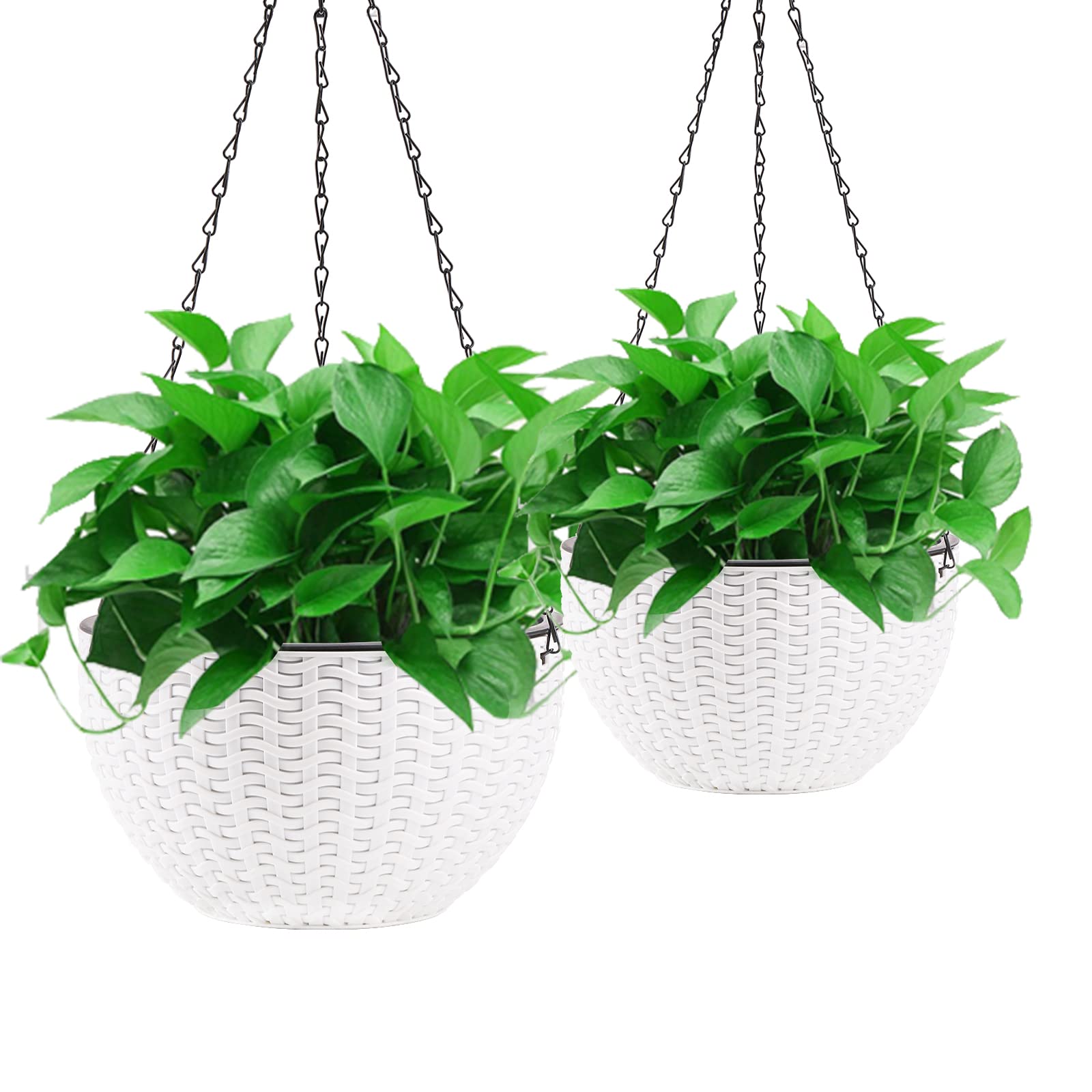 Foraineam outer woven basket in white complements any decor.